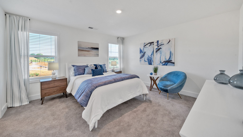 Multi-use bedroom, flex, office, study, craft, entertainment game room in D.R. Horton's new stylish construction home