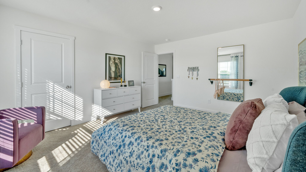 Multi-use bedroom, flex, office, study, craft, entertainment game room in this D.R. Horton new construction home