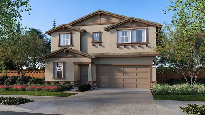 Poppy Lane San Leandro Plan 3 Exterior Craftsman Elevation