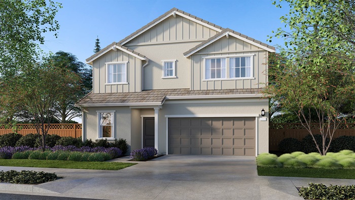 Poppy Lane San Leandro Plan 3 Exterior Farmhouse Elevation