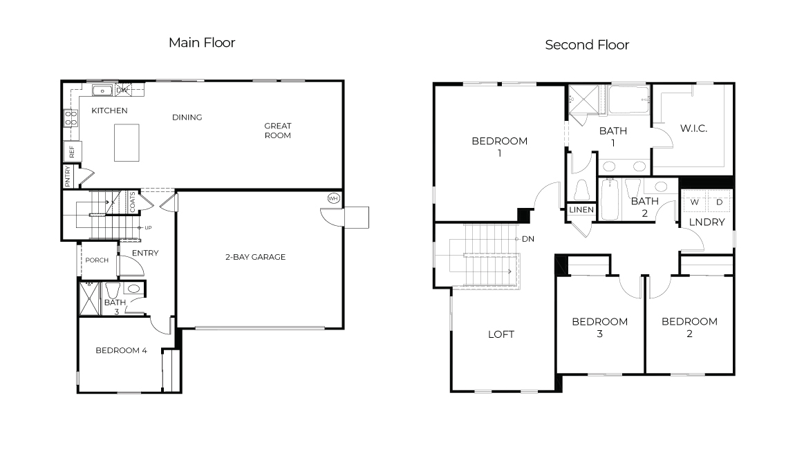 Floor Plan in Artisan at Watson Ranch American Canyon, CA D.R. Horton