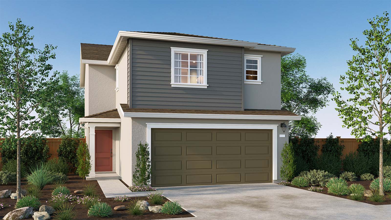 The Crossings Monterey Plan Traditional Elevation Exterior Rendering