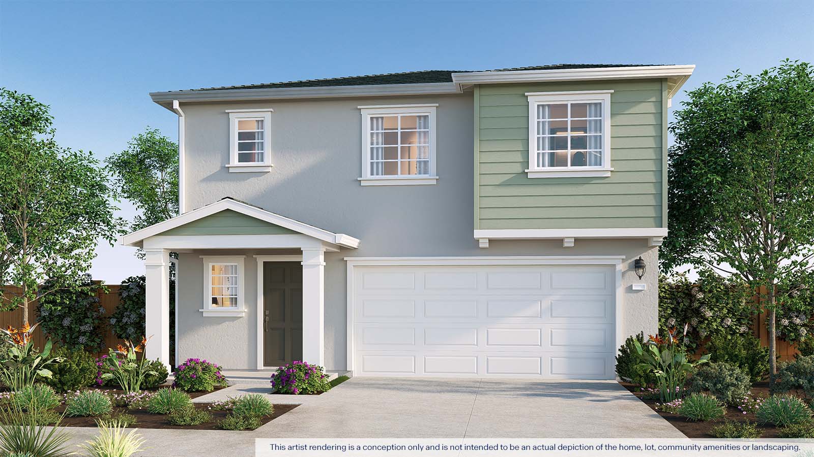 The Crossings Muir Plan traditional elevation exterior