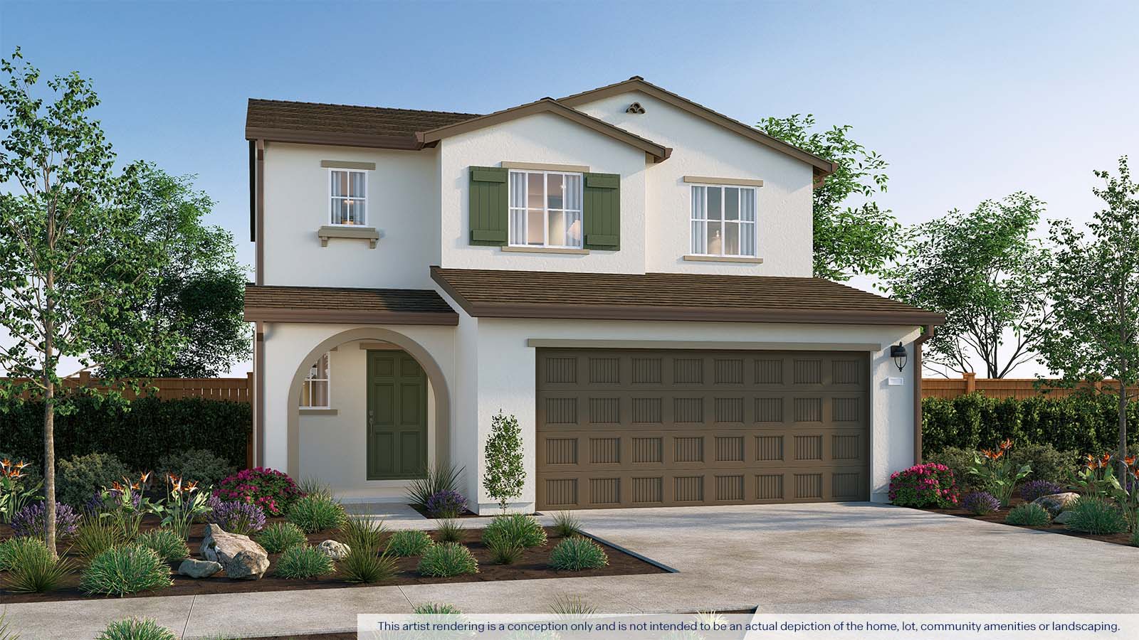 This home — photograph published by the builder