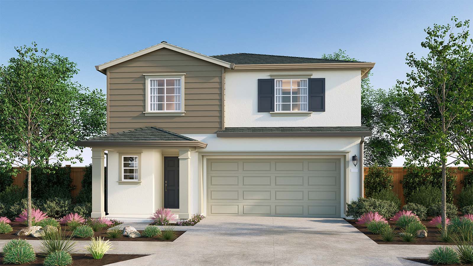 The Crossings Palisade Plan Traditional Elevation Exterior Rendering