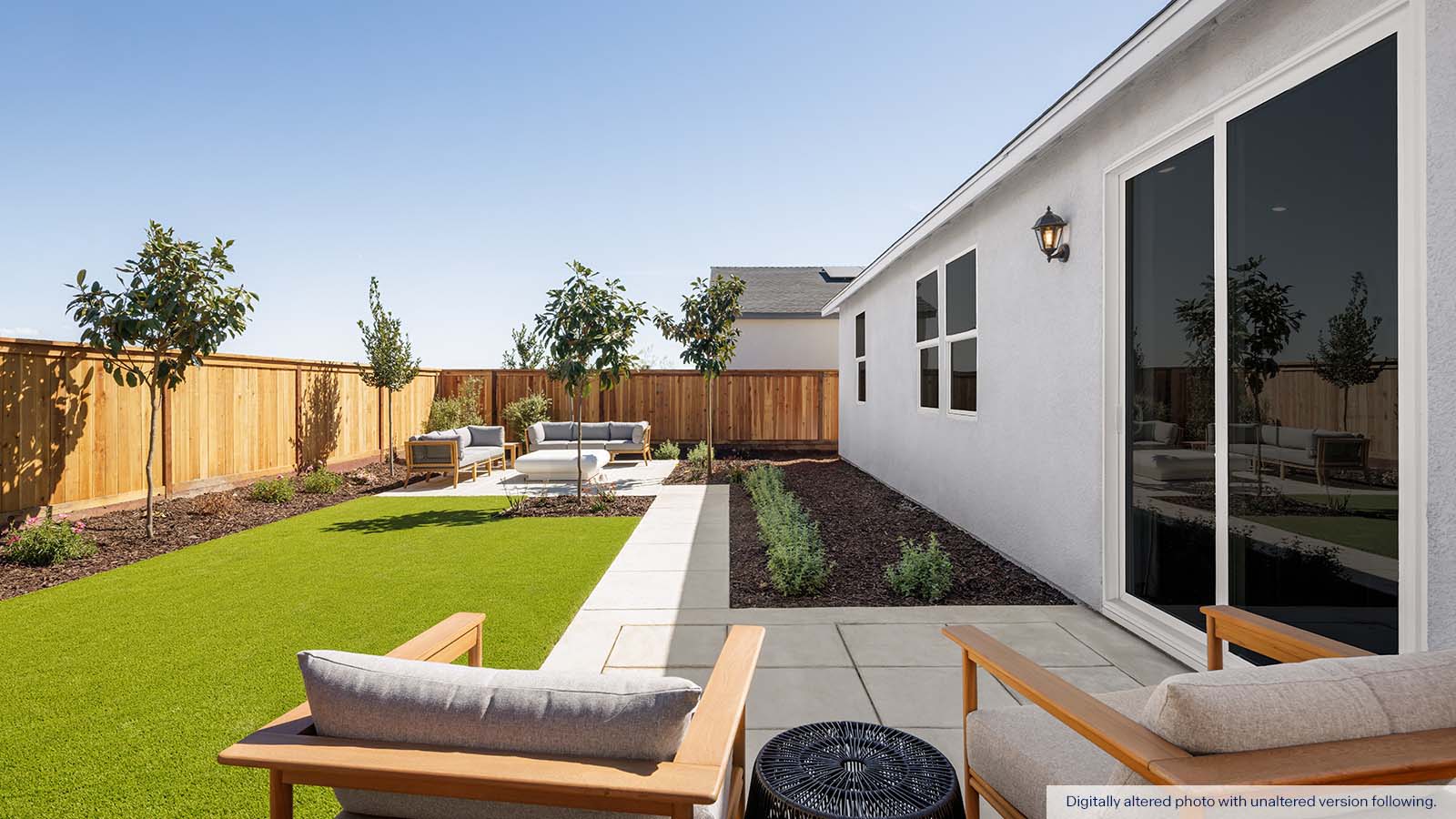 The Crossings Cypress Plan Backyard