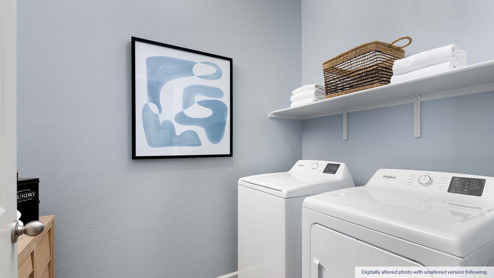 The Crossings Redwood Floorplan Laundry