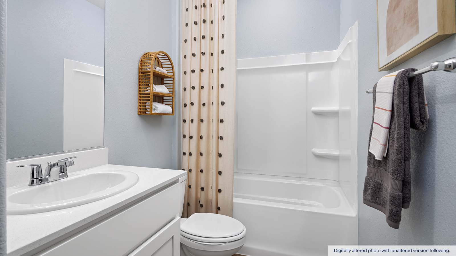 The Crossings Redwood Floorplan Secondary Bathroom