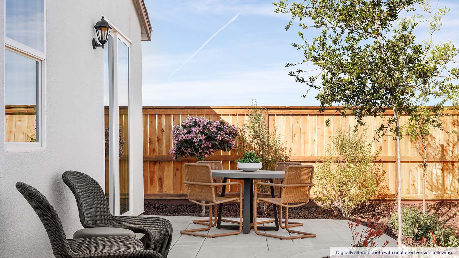 The Crossings Redwood Plan Backyard Dining