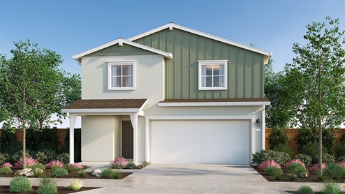 The Crossings Palisade Plan Farmhouse Elevation Exterior Rendering