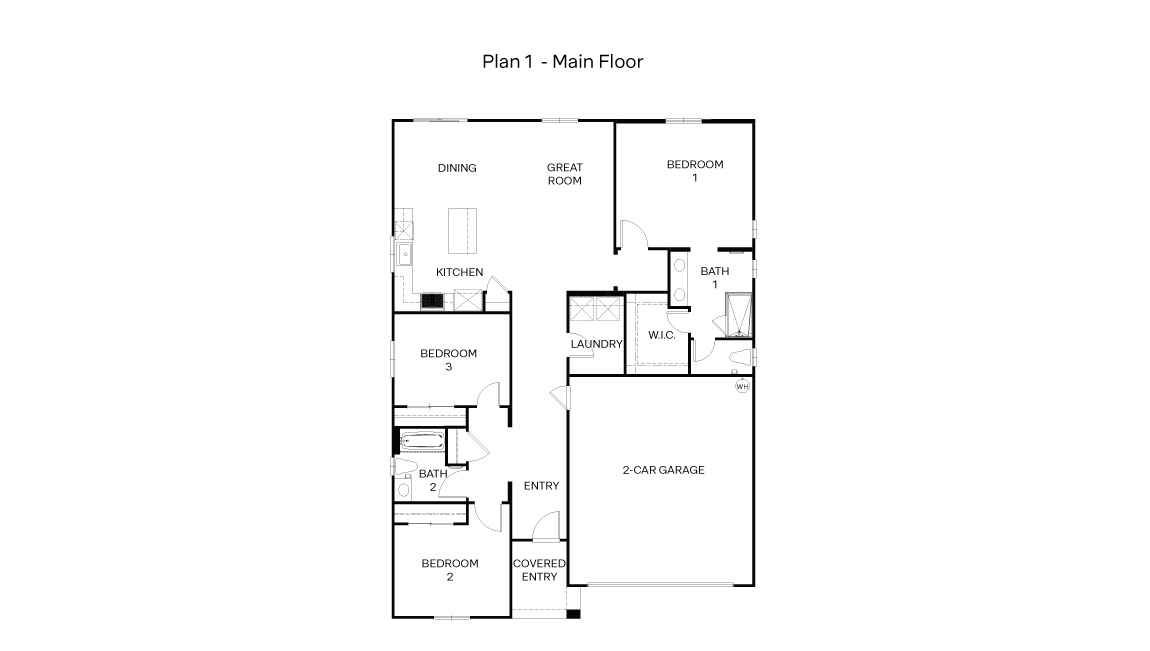 Meadows at Baldwin Ranch Plan 1 Floor plan