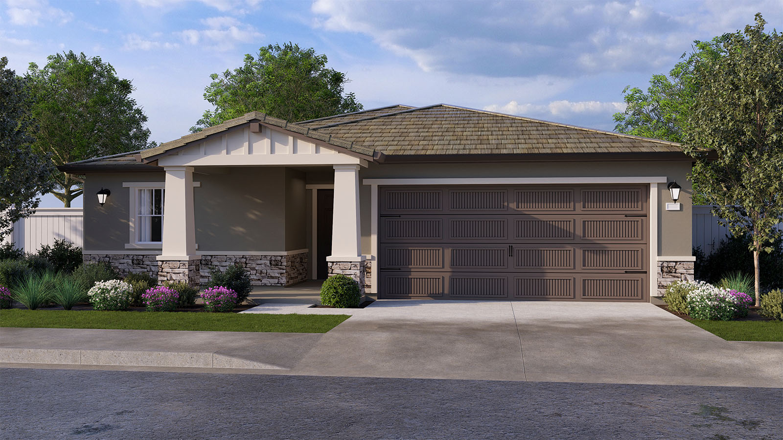 Meadows at Baldwin Ranch Redwood Plan Craftsman Elevation