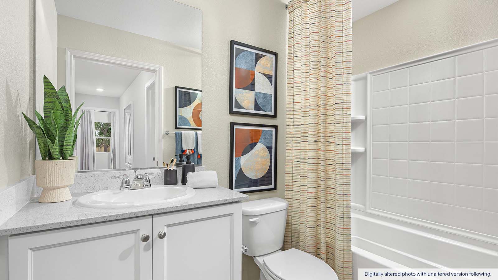 Meadows at Baldwin Ranch Redwood Plan Madrone Plan Mediterranean Exterior Bath