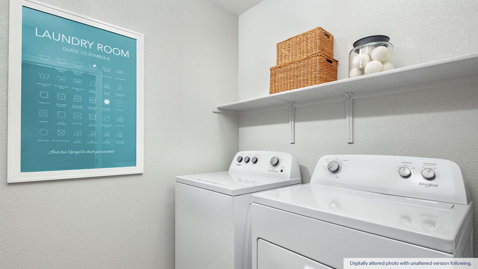 Meadows at Baldwin Ranch Redwood Plan Madrone Plan Mediterranean Exterior Laundry