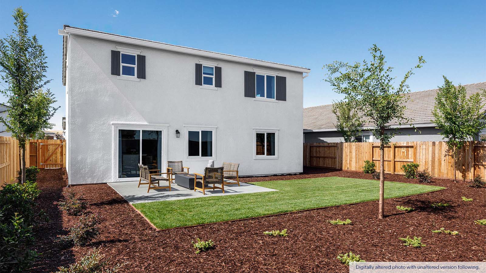 Meadows at Baldwin Ranch Rockaway Plan Backyard