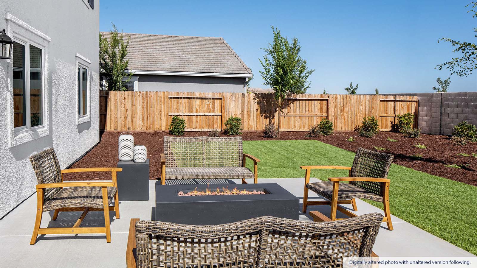 Meadows at Baldwin Ranch Rockaway Plan Backyard