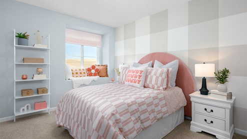 Meadows at Baldwin Ranch Plan 3 Secondary Pink Bedroom