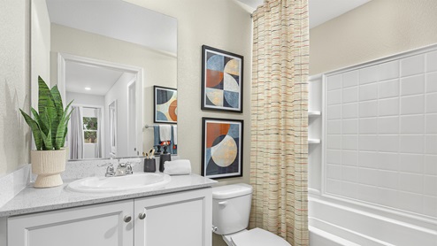 Meadows at Baldwin Ranch Plan 2 Secondary Bathroom