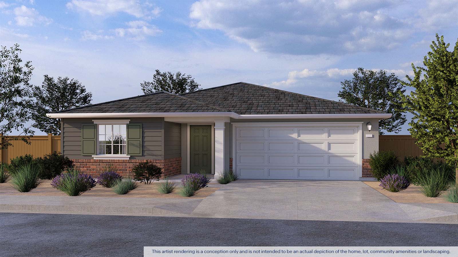 Alpine at Villa Ticino Madrone Plan Traditional Elevation 2 car Exterior