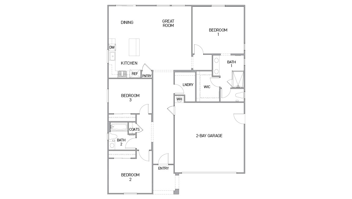 Alpine at Villa Ticino Floor Plan 1 2 Car Garage