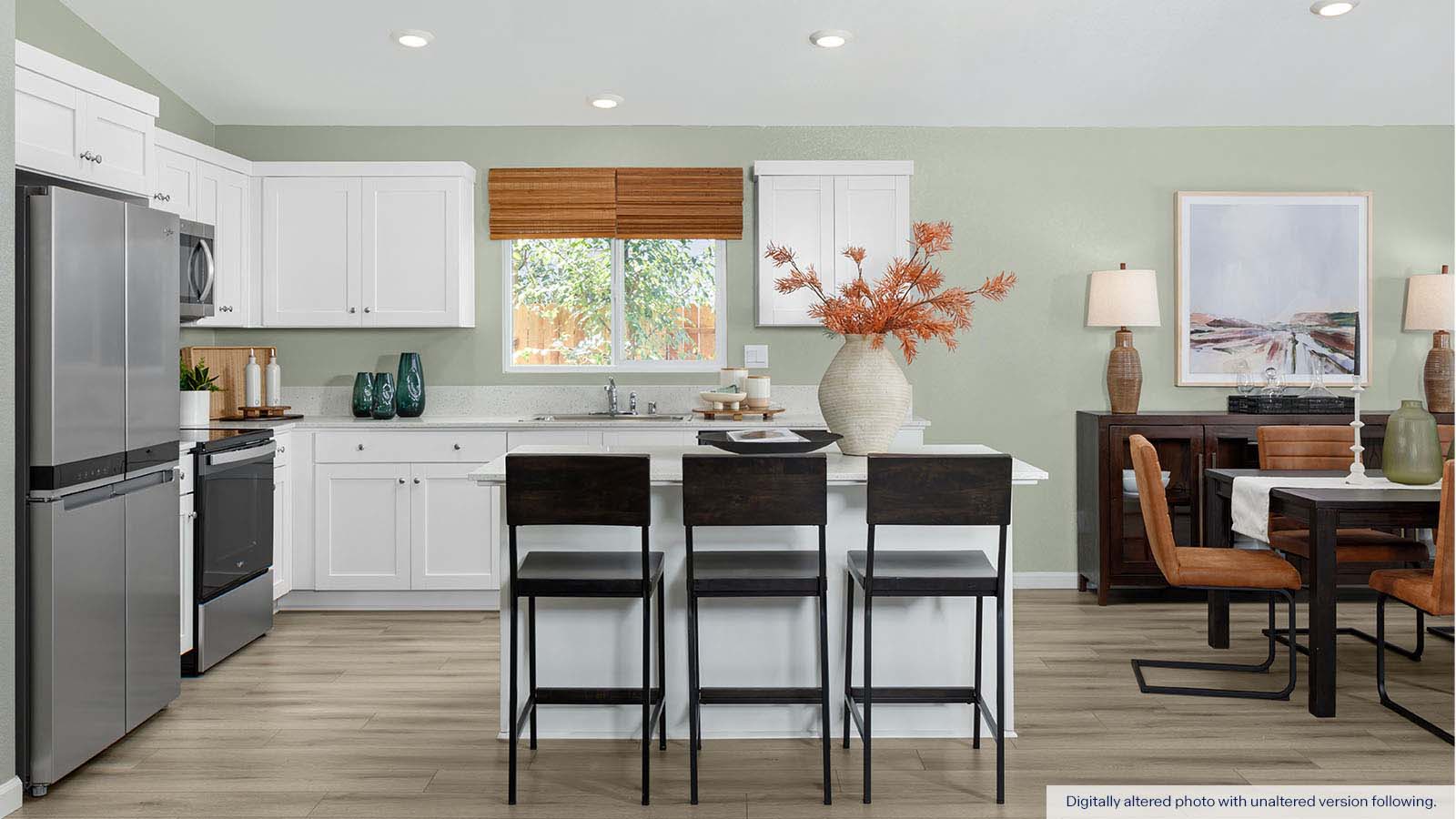 Alpine Redwood Plan Kitchen