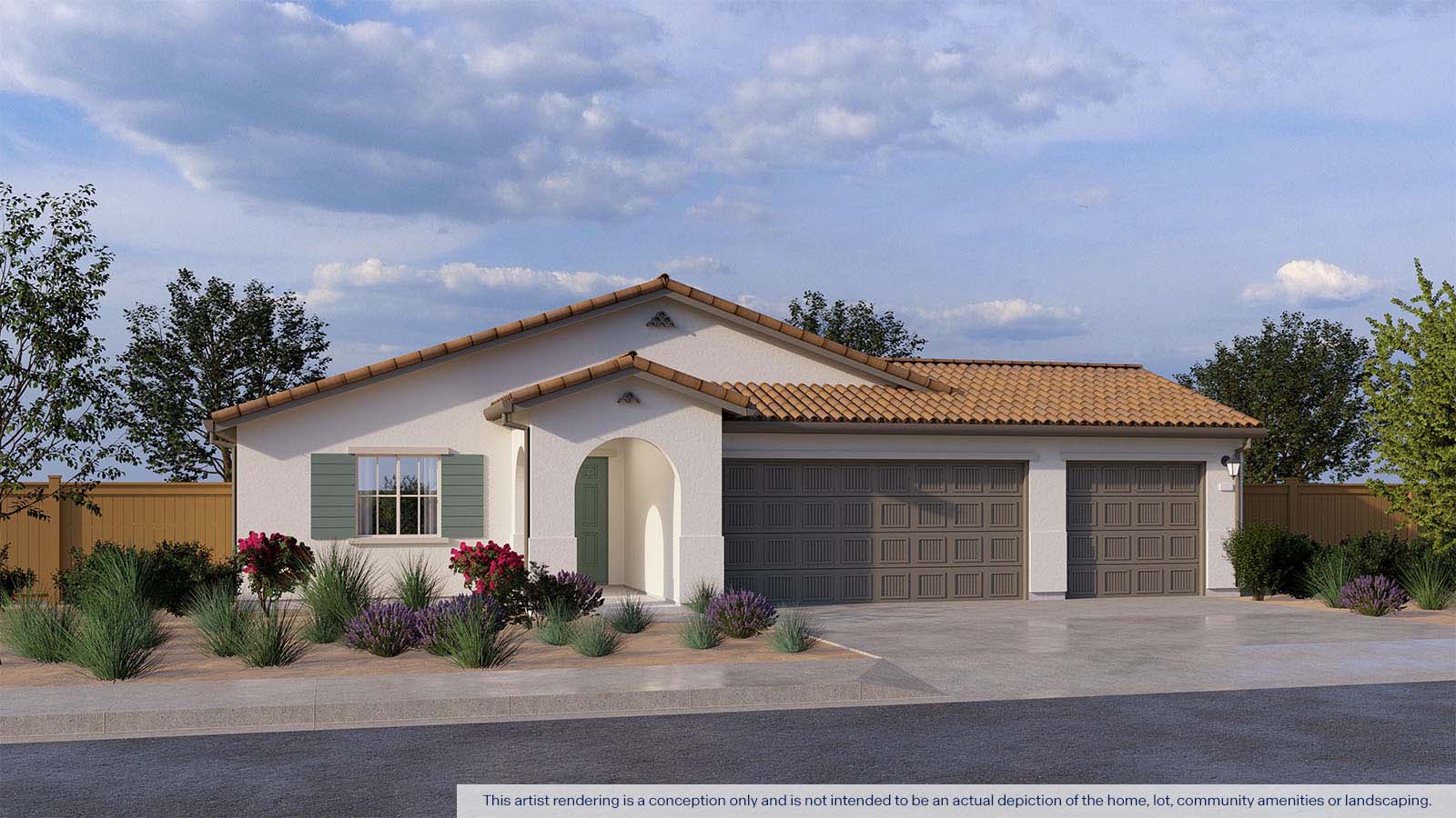 Alpine at Villa Ticino Redwood Plan Spanish Elevation Exterior