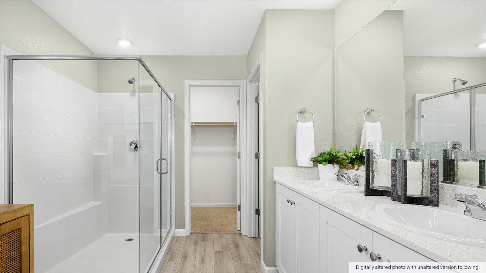 Alpine at Villa Ticino Redwood Plan Primary Bathroom