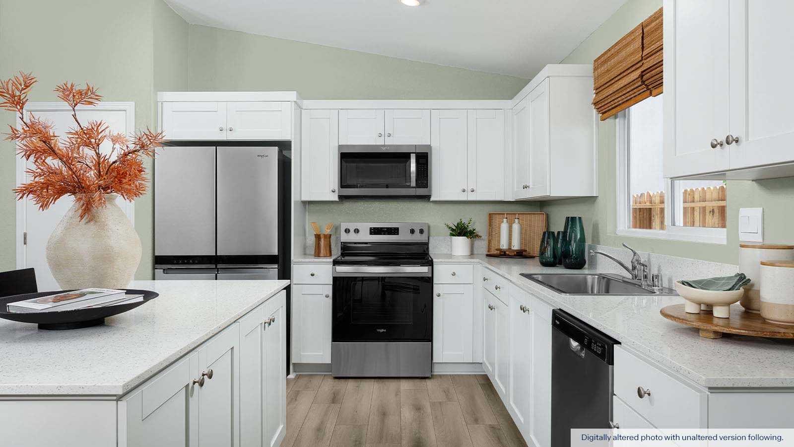 Alpine at Villa Ticino Redwood Plan Kitchen Side