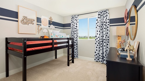 Sparrow at Stanford Crossing, Lathrop CA, Plan 2 Secondary Youthful Bedroom