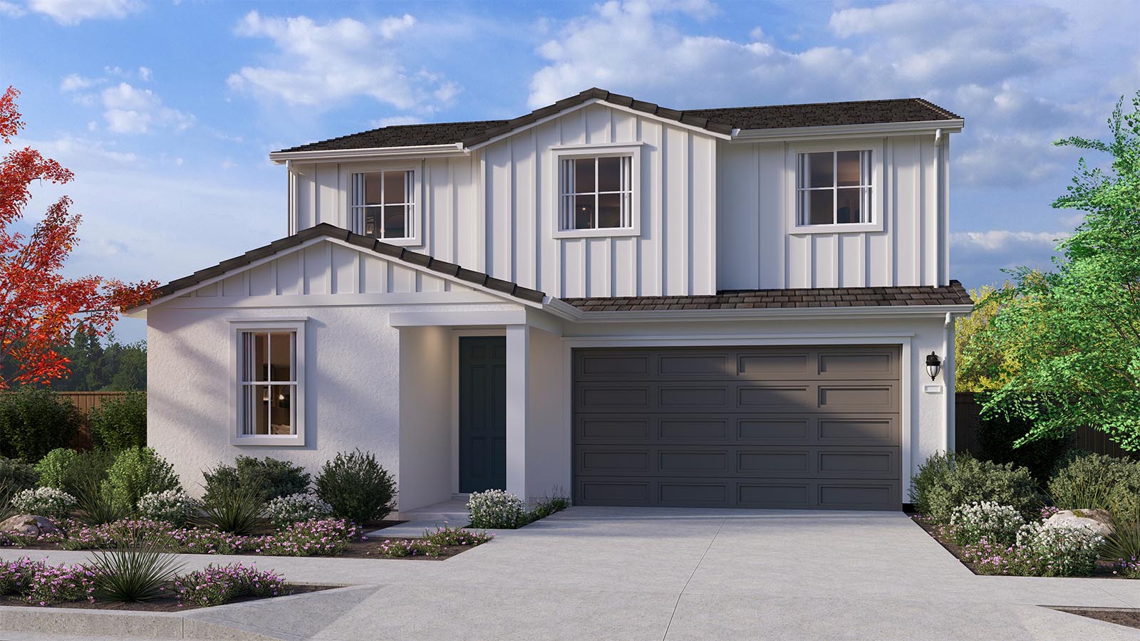 Stonebridge Rockaway Plan Farmhouse Elevation Exterior Rendering