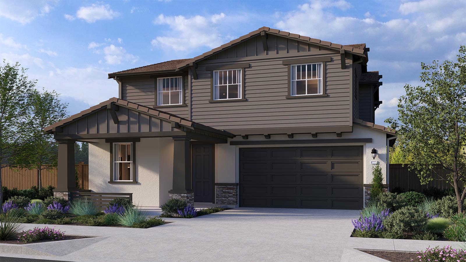 Stonebridge Montara Plan Craftsman Elevation Exterior Rendering