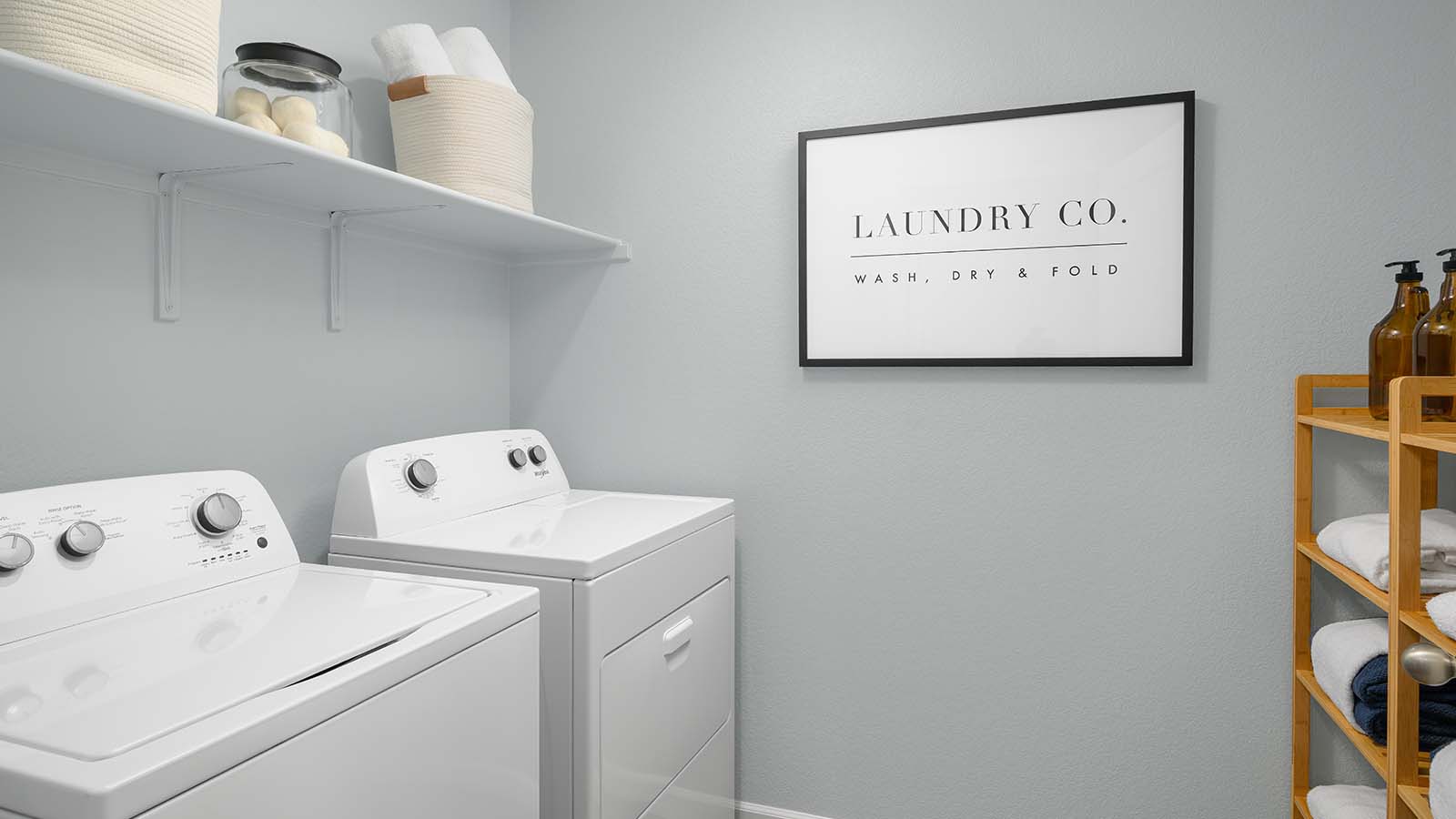 Harvest Hills II Redwood Plan Laundry