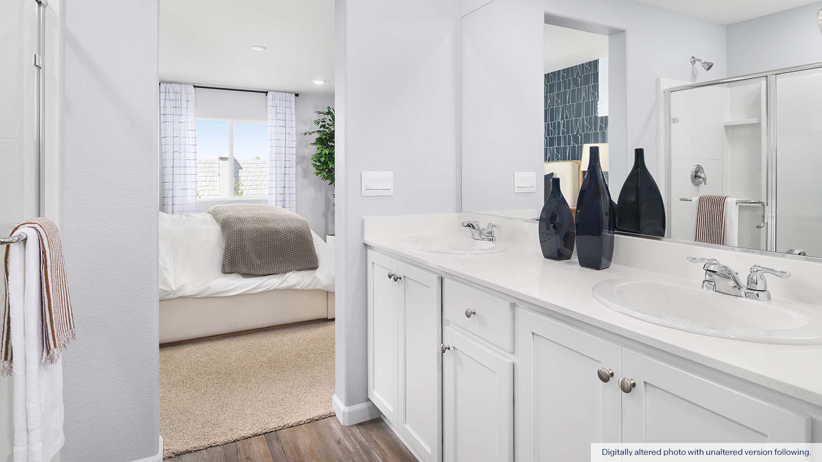 Harvest Hills II Redwood Plan Primary Bath