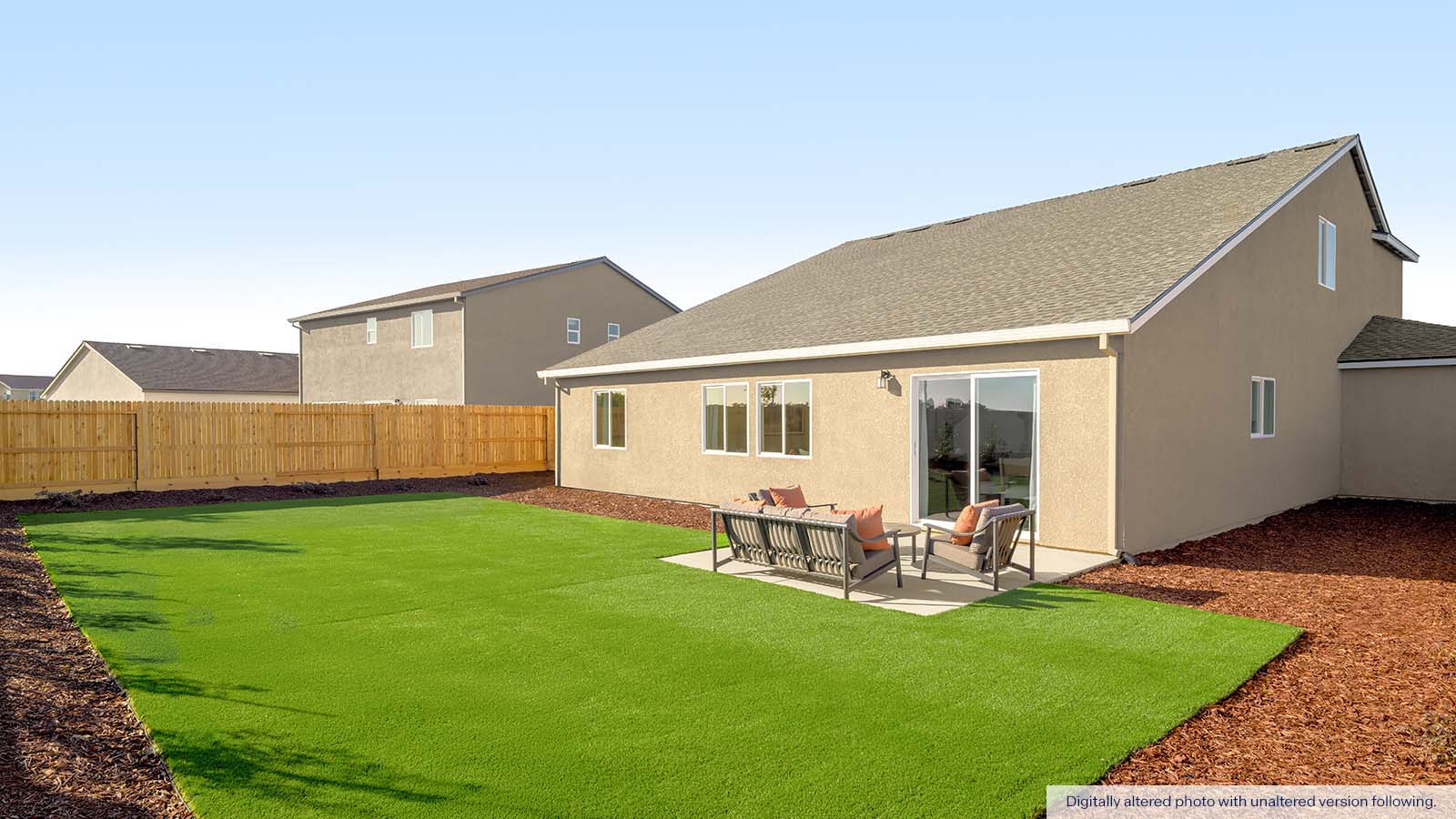 Harvest Hills II Cypress Plan Backyard