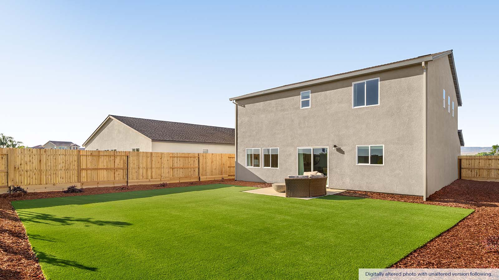 Harvest Hills Montara Plan Backyard