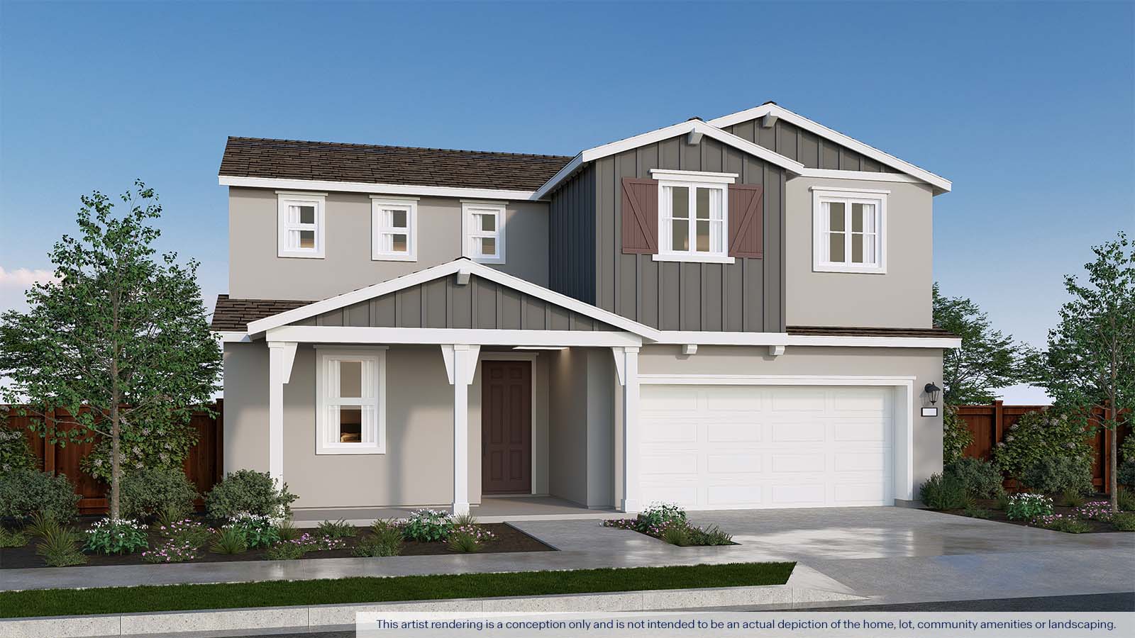 Aurora at Denali Cypress Plan Farmhouse Exterior