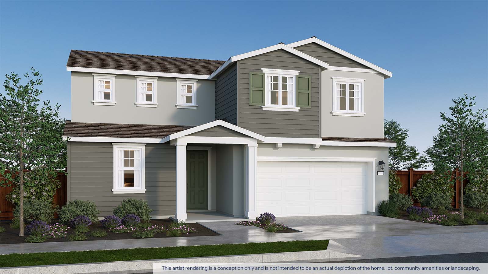 Aurora at Denali Cypress Plan Traditional Exterior