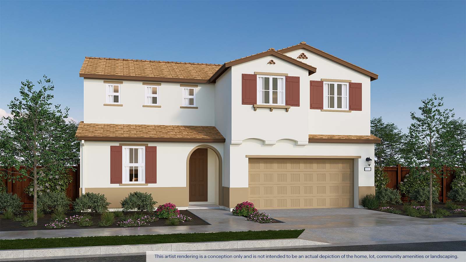 Aurora at Denali Cypress Plan Spanish Exterior