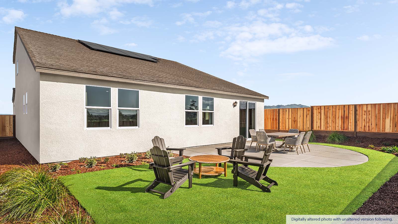 Fairview Corners Cypress Plan backyard