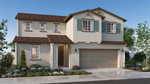Fairview Corners Cypress Plan Spanish Elevation C Exterior Rendering