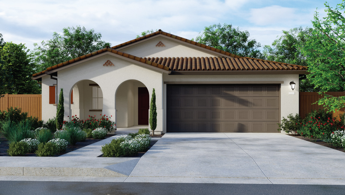 Heritage II Collection Redwood Plan Spanish Elevation Exterior