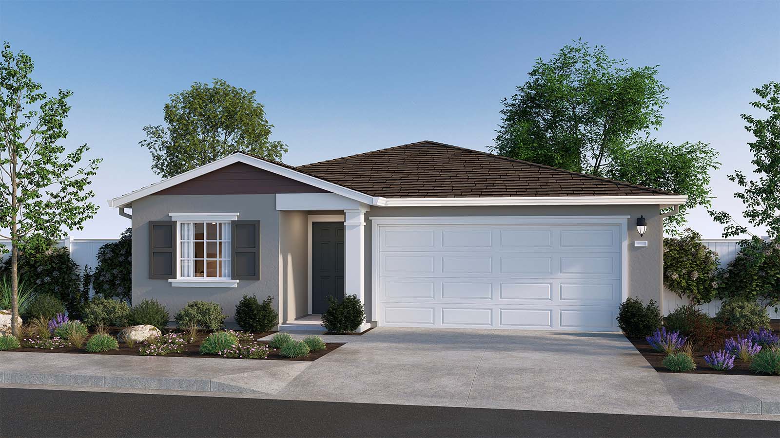 Trestle Maverick Plan Traditional Elevation Exterior Rendering