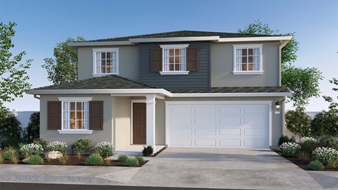 Trestle Rockaway Plan Traditional Elevation Exterior Rendering