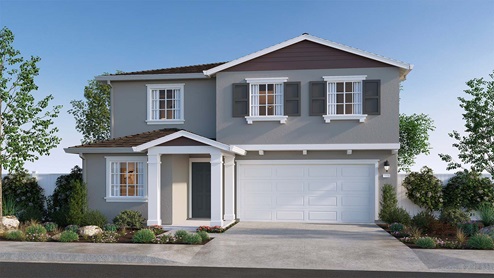 Trestle Montara Plan Traditional Elevation Exterior Rendering