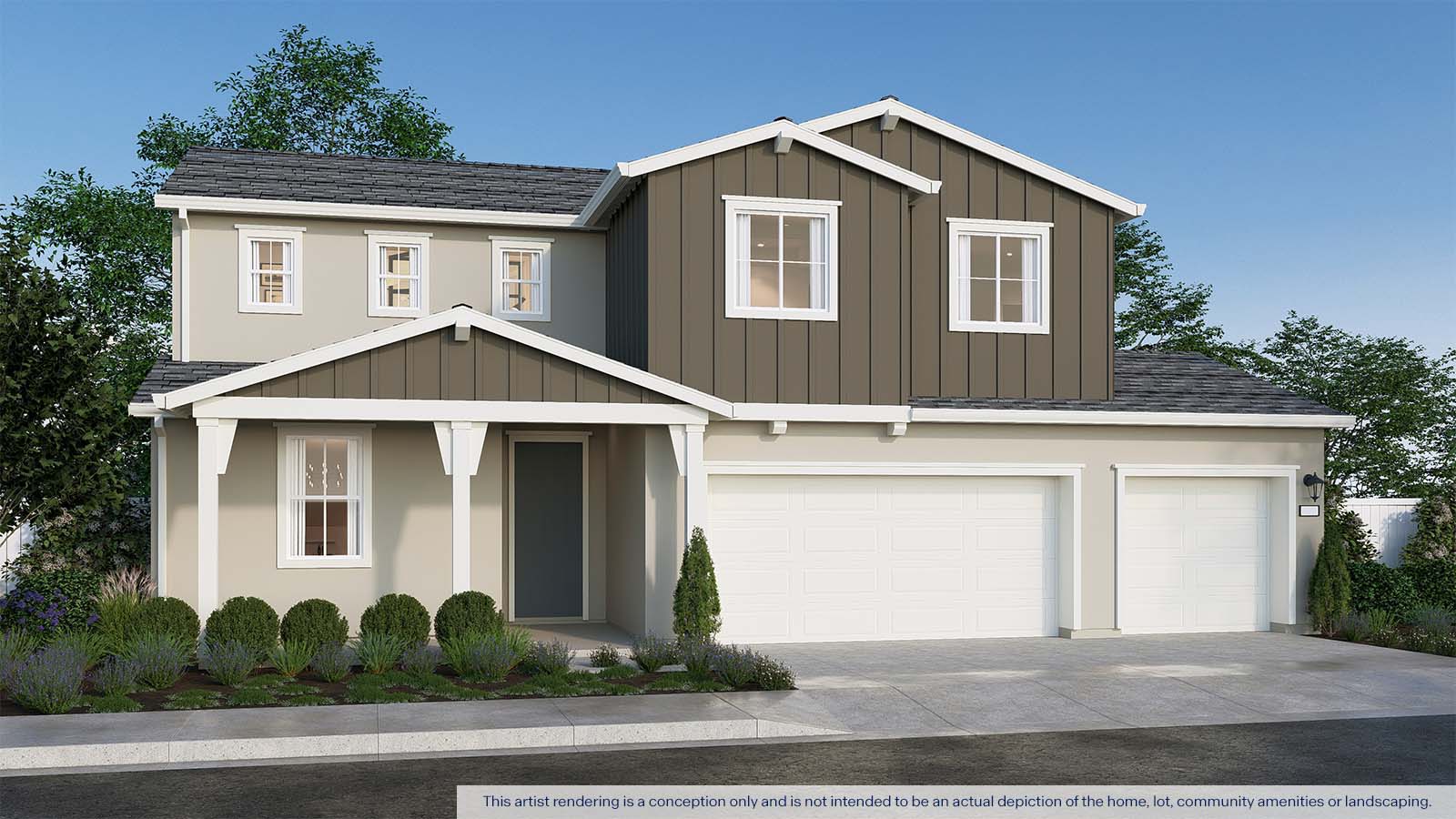 Clover Cypress Plan Farmhouse Exterior