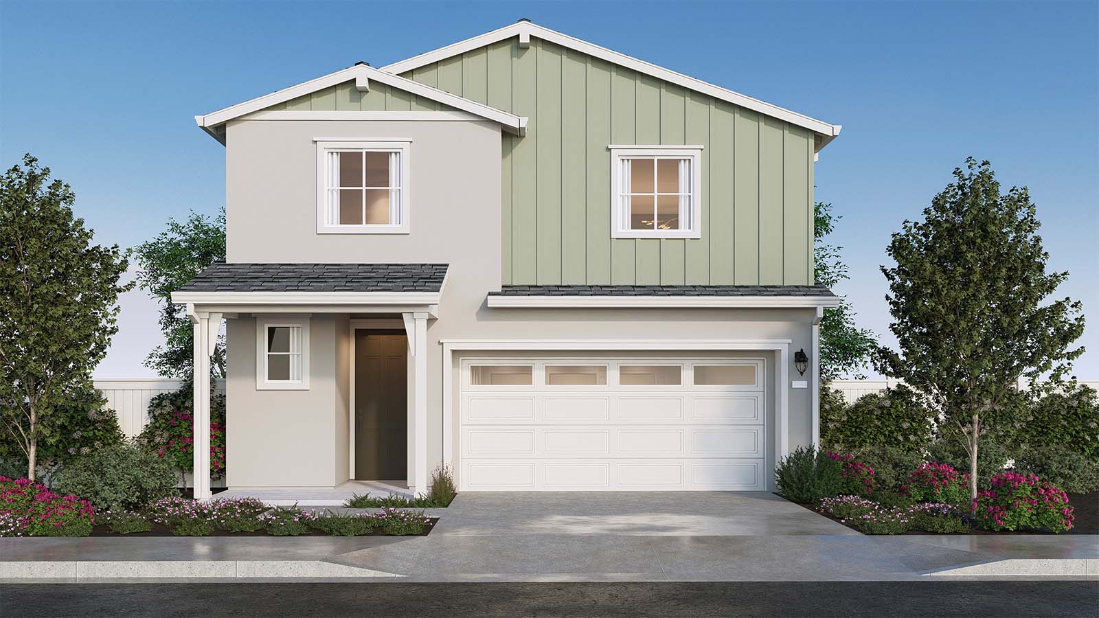 Monarch at Saddlewood Palisade Plan Farmhouse Elevation