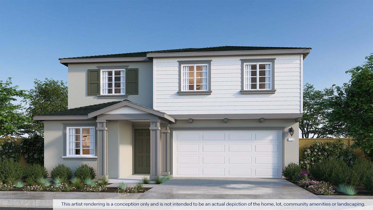 Sol at Southpointe Montara Plan Exterior Rendering Traditional Elevation