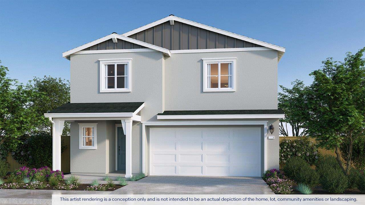 Sol at Southpointe Palisade Exterior Rendering Farmhouse Elevation
