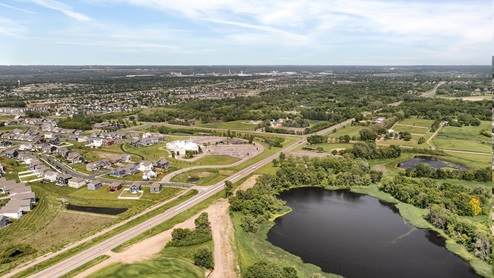 Aerial view of Amberglen by D.R. Horton
