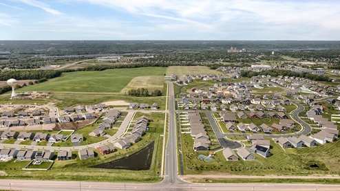 Aerial view of Amberglen by D.R. Horton